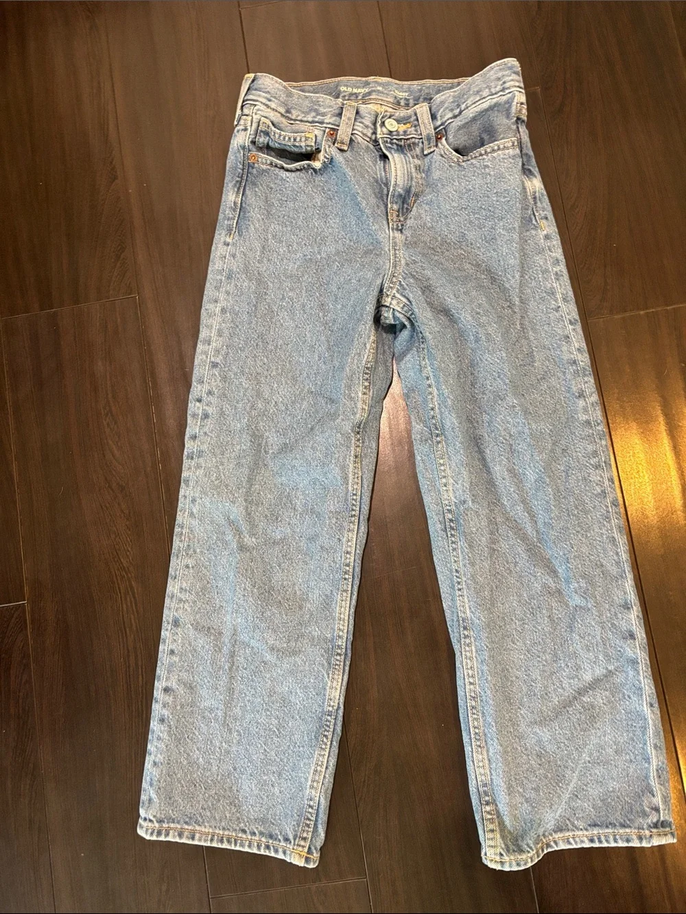 Old Navy Light Blue Baggy Adjustable Waist Boys Jeans Size 10